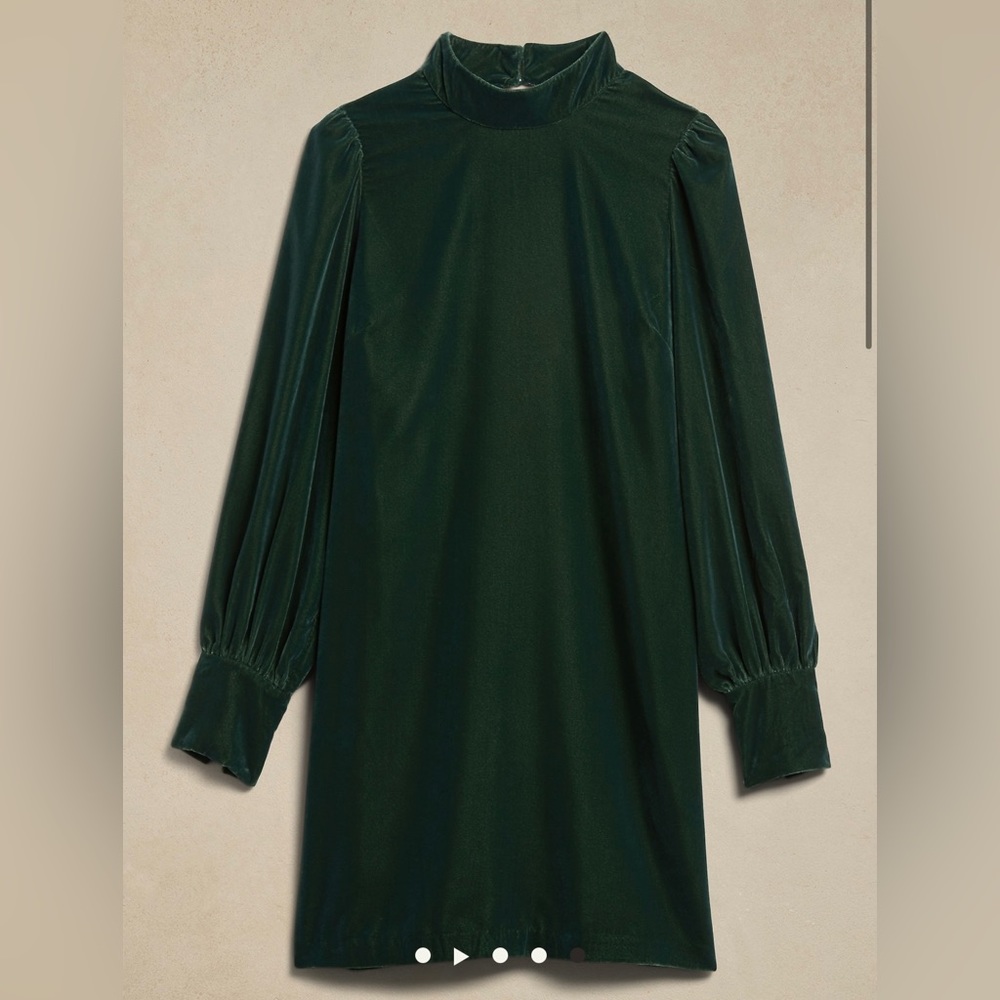 NWT Banana Republic Factory Velvet Open-Back Mini Dress